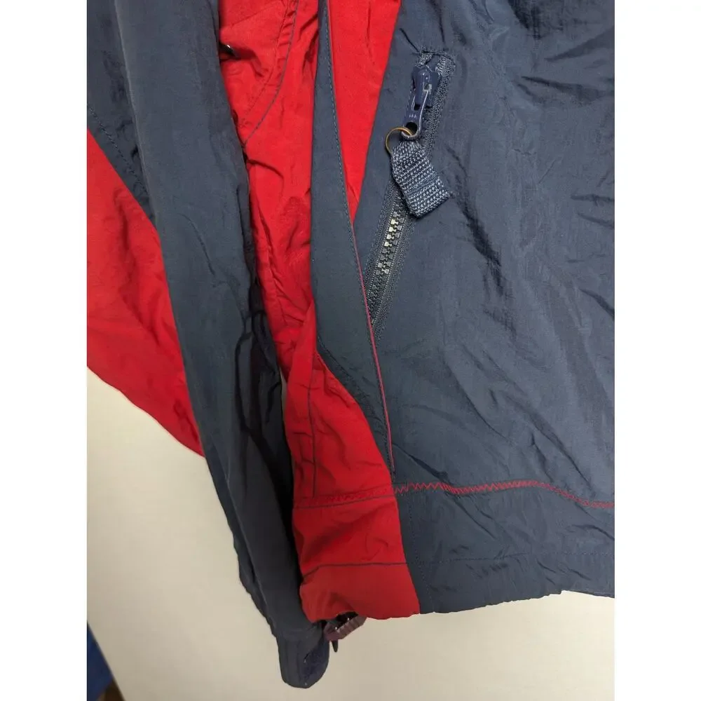 Vintage Legend Race Sport‎ Convertible Rain Jacket w/ Hood Size XL
